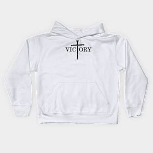 VICTORY W/ NAILS CROSS Kids Hoodie